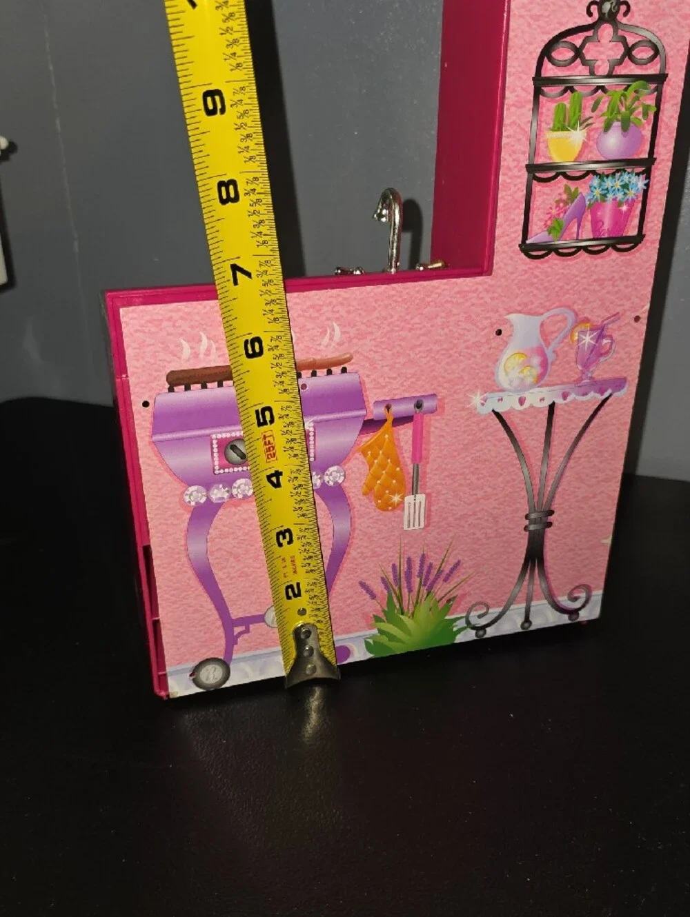 BARBIE Pink Toy Kitchen Playset with Sink and Refrigerator - Brand Unknown
